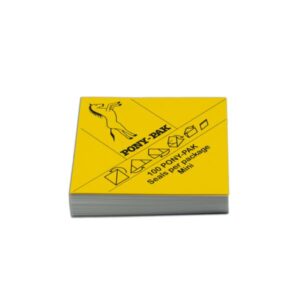 Seals voorgevouwen klein 100x verpakkingsseals op velletjes