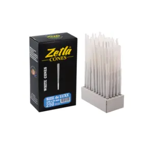 Pre Rolled Cones Zetla King Size De Luxe White (250 Pcs)
