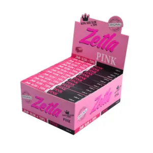 Zetla Rolling Papers Pink + Filters Slim Box (26 Packs)