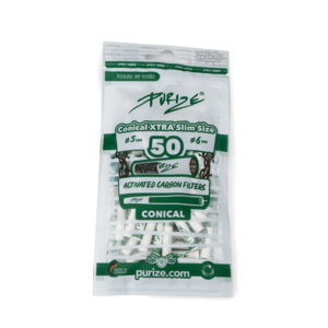 50 x PURIZE Conical Filters White 5mm – 6mm