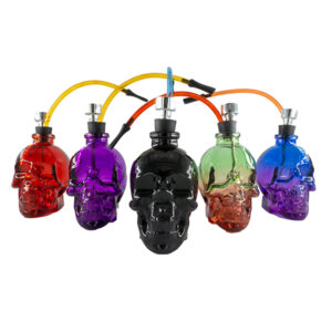Mini Glass Bong Skull